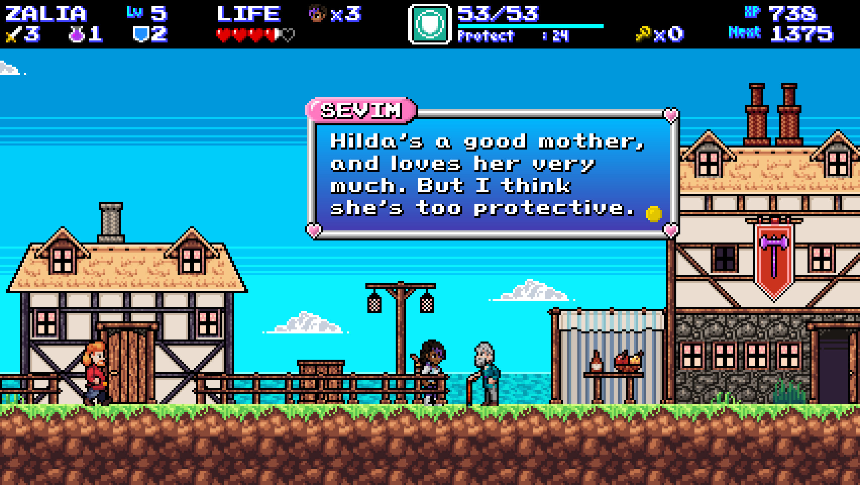 Sevim: "Hilda's a good mother, and loves her very much. But I think she's too protective."